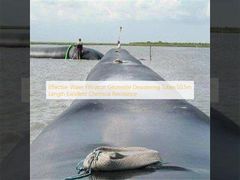 Tubos de desidratação geotêxtil para filtração de água eficazes, 50,5m de comprimento, excelente resistência química