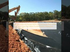 Índice de Oxigênio≥30 Porcento Geomembrana de HDPE Preto Branco Azul Verde Cinza Vermelho Amarelo Material de Revestimento Durável Flexível Impermeável