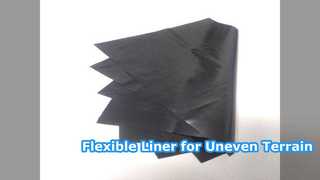 Geomembrana LLDPE LDPE flexível para terrenos irregulares