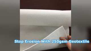 Geotêxtil resistente a UV 250gsm para controle de erosão