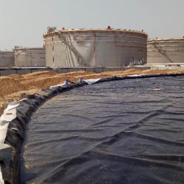 Forro de geomembrana HDPE para reservatórios de armazenamento de água agrícola