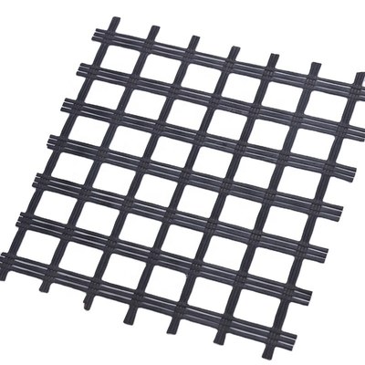 O betume revestiu a rendição Mesh Roll da fibra de vidro de Geogrid 25KN da fibra de vidro