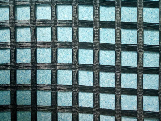 Estabilização à terra Mesh Fiberglass Geogrid Alkali Resistant do pavimento do cimento
