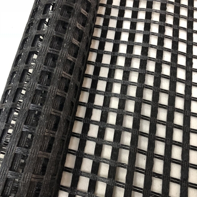 Estabilização à terra preta Mesh Fiberglass Geogrid para o pavimento do cimento
