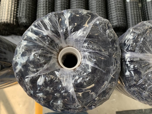 Estabilização à terra preta Mesh Fiberglass Geogrid para o pavimento do cimento
