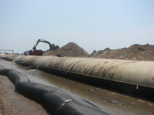 Geotubo geotêxtil resistente a rasgos Tubo de desidratação Geobag Geotubos