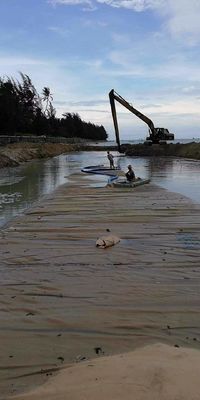 12.6m Sacos de desaguamento de circunferência para a recuperação de barragens e recuperação de terras com areia