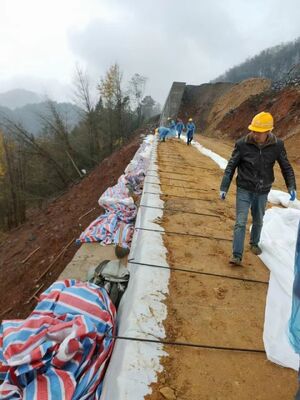 Elongação 10 por cento Tecido Geotextil Tecido Oferecendo Abertura Tamanho 0.05-0.2mm Comprimento 50m-100m Material para sistemas de drenagem e separação do solo