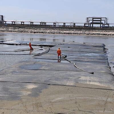 Tubos de Desaguamento Geotêxtil de Alta Permeabilidade para Projetos de Tratamento de Lodo Municipal