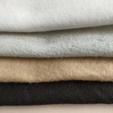 Agulha de fibra curta de poliéster perfurada Geotextil não tecido para reforço de pavimento