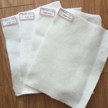 Agulha de fibra curta de poliéster perfurada Geotextil não tecido para reforço de pavimento