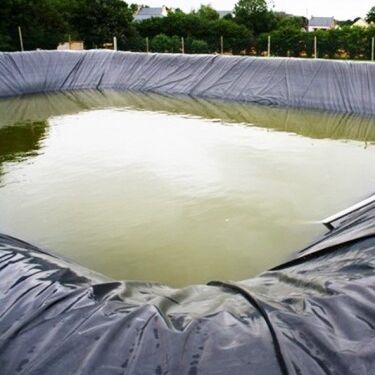 Revestimento de geomembrana em HDPE seguro para peixes para reservatórios de irrigação agrícola em lagoas
