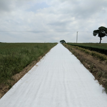 Geotêxtil não tecido da fibra curta durável para sistemas de drenagem do subgrade