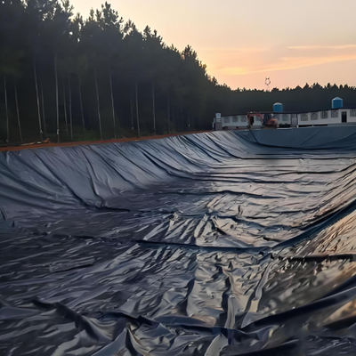 Forro de geomembrana HDPE preto para lagos de camarão e peixes de água salgada