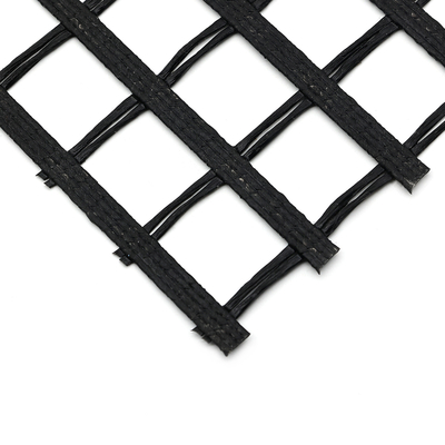 120kn o ANIMAL DE ESTIMAÇÃO Geogrid entorta o PVC de confecção de malhas do revestimento do poliéster do reforço da inclinação