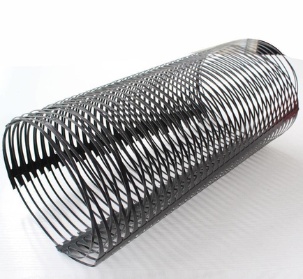 Malha plástica unidirecional de Geogrid