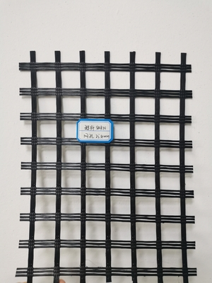 Tecer cobrindo o Roadbed de Geogrid da fibra de vidro reforça biaxial preto