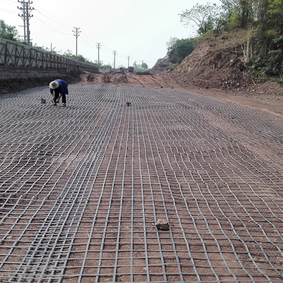 Parede que retém o sentido composto plástico de aço da tensão alta de Geogrid
