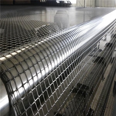 Terraplenagem básica Geogrid plástico Mesh Soil Slope Reinforcement Polyester Geogrid
