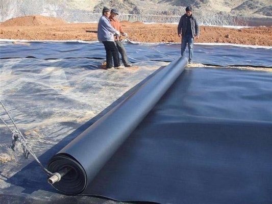 Forro antienvelhecimento preto da lagoa de peixes do forro 1mm do PVC Geomembrane de EPDM