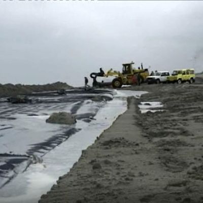 Excelente Resistência Química Tubos de Desaguagem Geotêxtil Areia Preenchida Cofferdam Recuperação Recuperação de Terras Circunferência 126m 157m