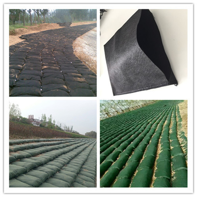 Preto não tecido não tóxico do verde 200g-1400g de Geobag do geotêxtil dos PP