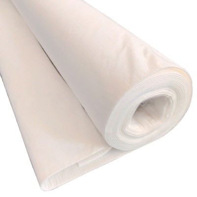 Tela não tecida 150GSM branco da drenagem do geotêxtil do poliéster