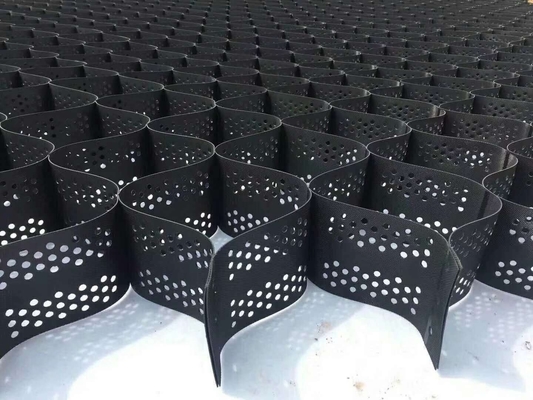 Cascalho padrão Geocell do favo de mel da altura de Geocell 30mm do HDPE de ASTM